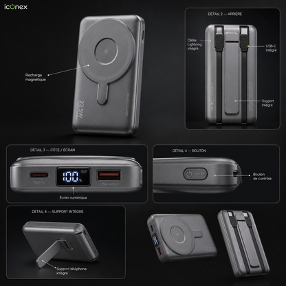 Power Bank Magnétique calus 22,5W