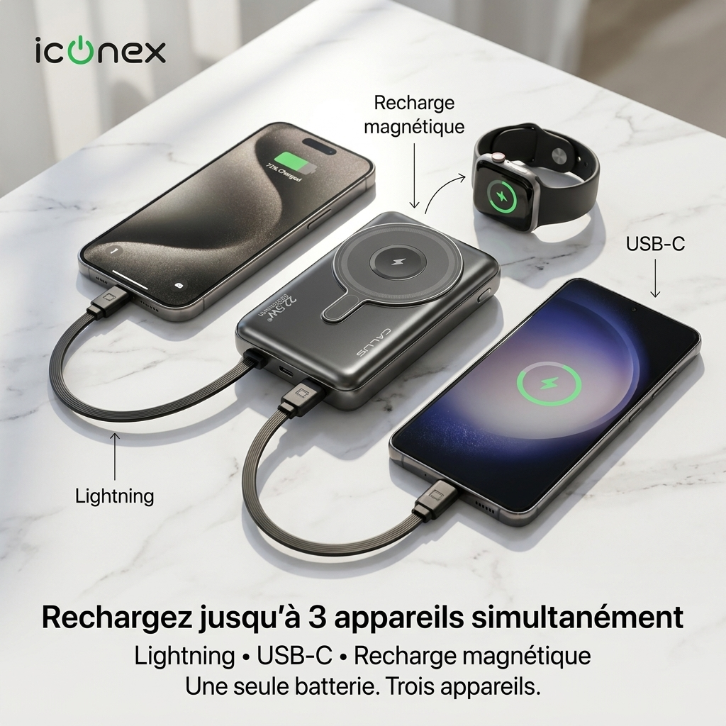 Power Bank Magnétique calus 22,5W